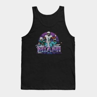 Tua Tagovailoa Tyreek Hill & Jalen Ramsey Miami Neon Tank Top